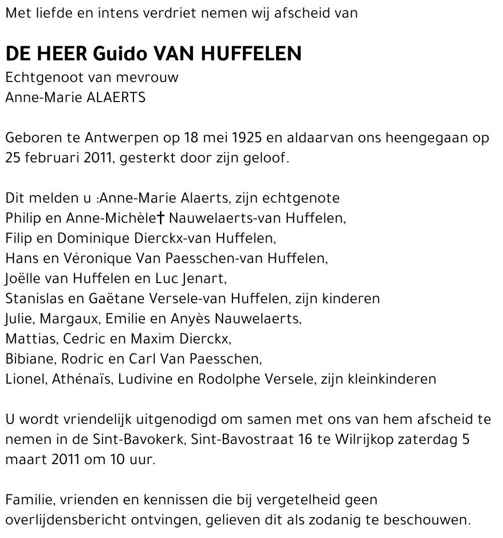 Guido Van Huffelen