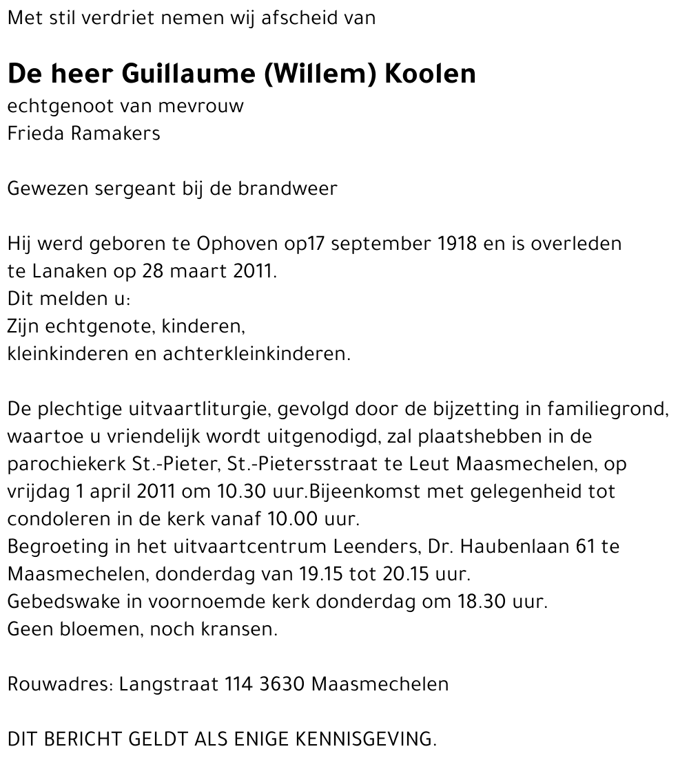 Guillaume (Willem) Koolen