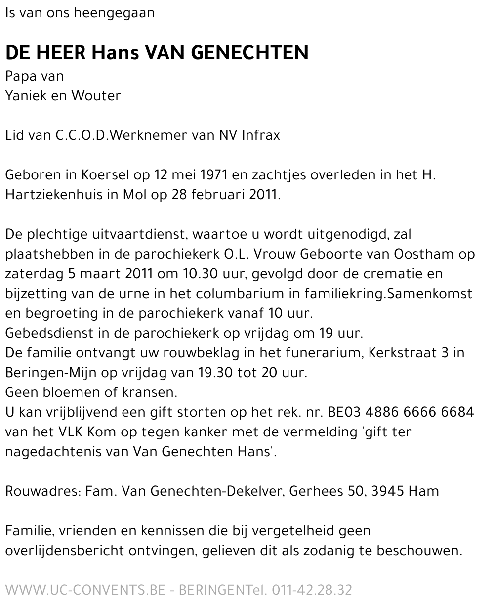 Hans Van Genechten
