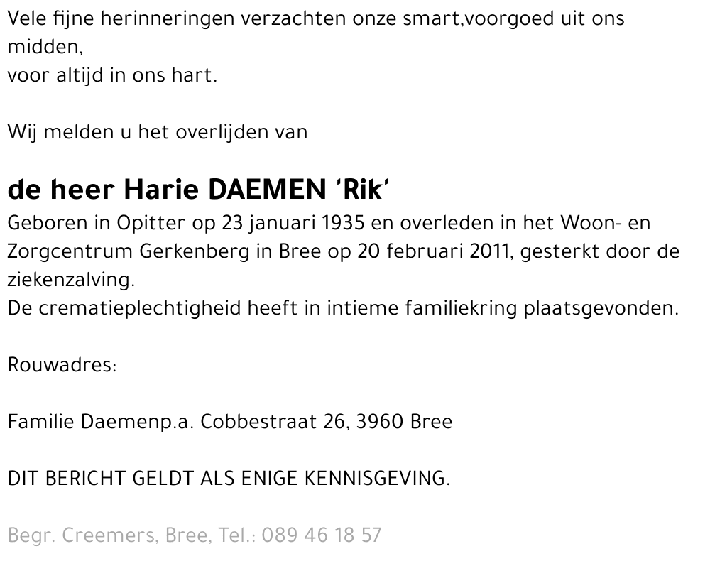 Harie Daemen