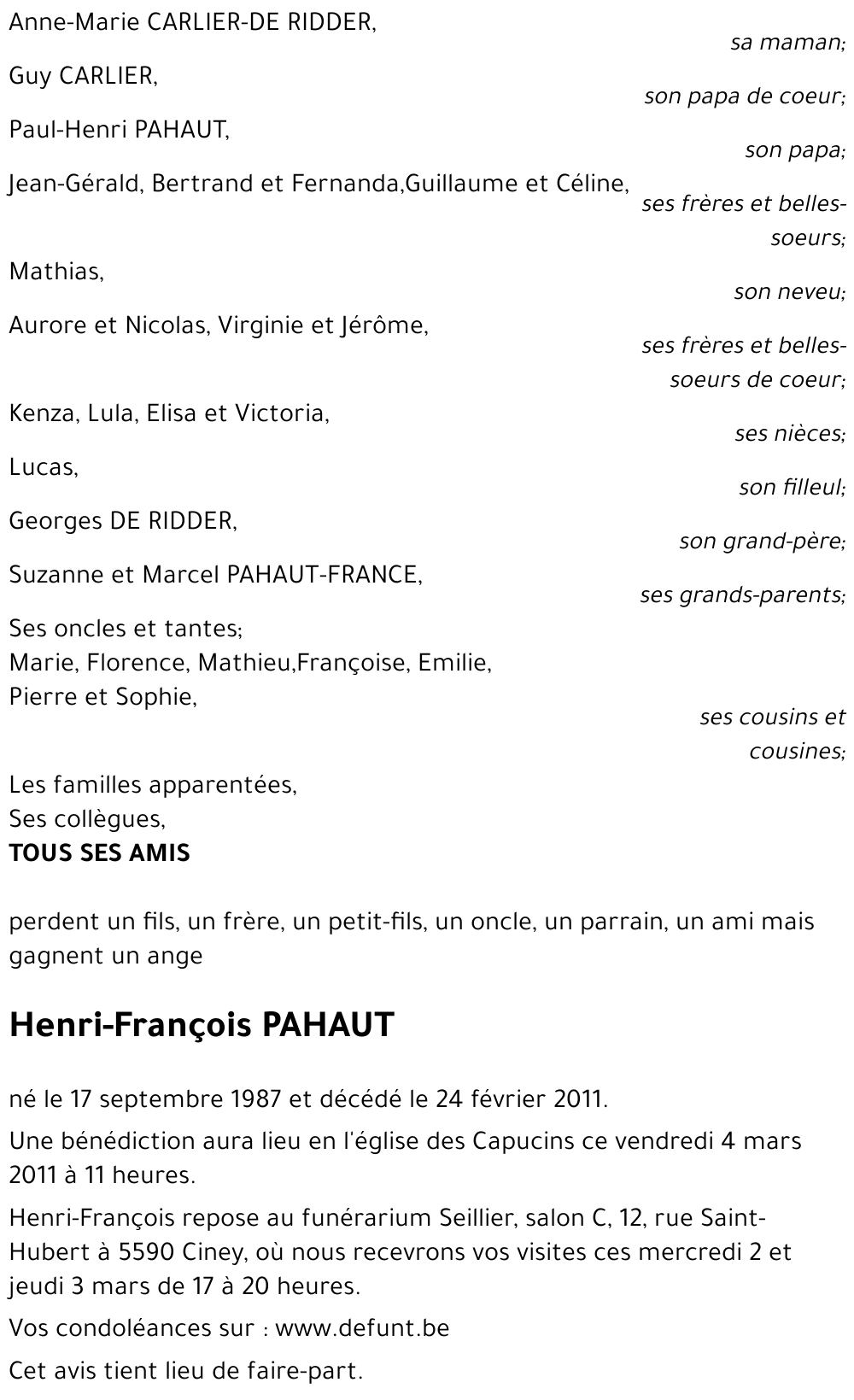 Henri-François PAHAUT