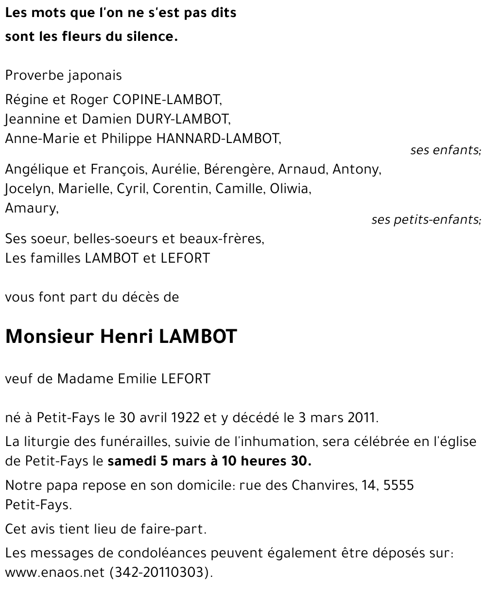 Henri LAMBOT