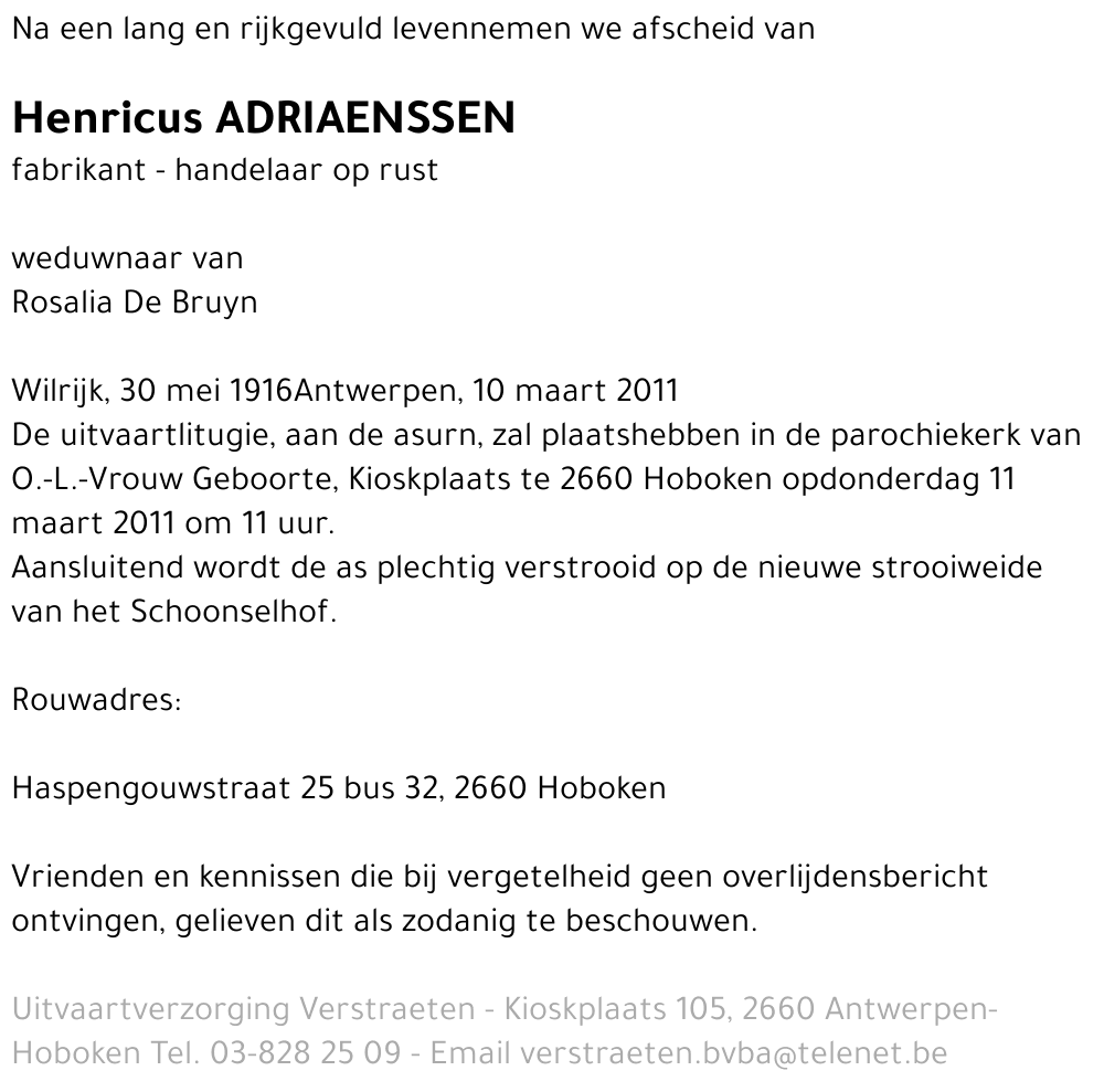 Henricus Adriaenssen