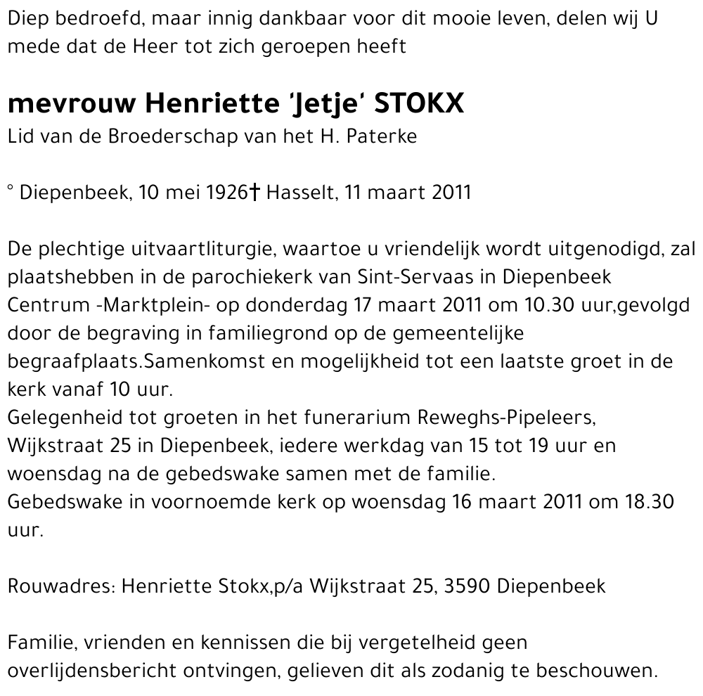 Henriette STOKX