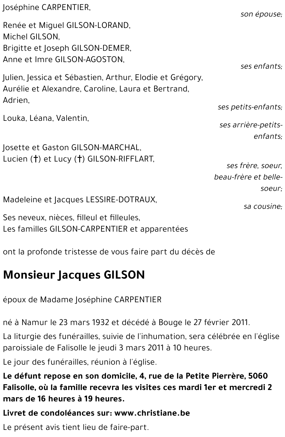 Jacques GILSON