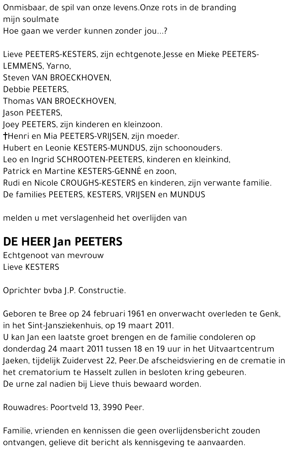 Jan Peeters