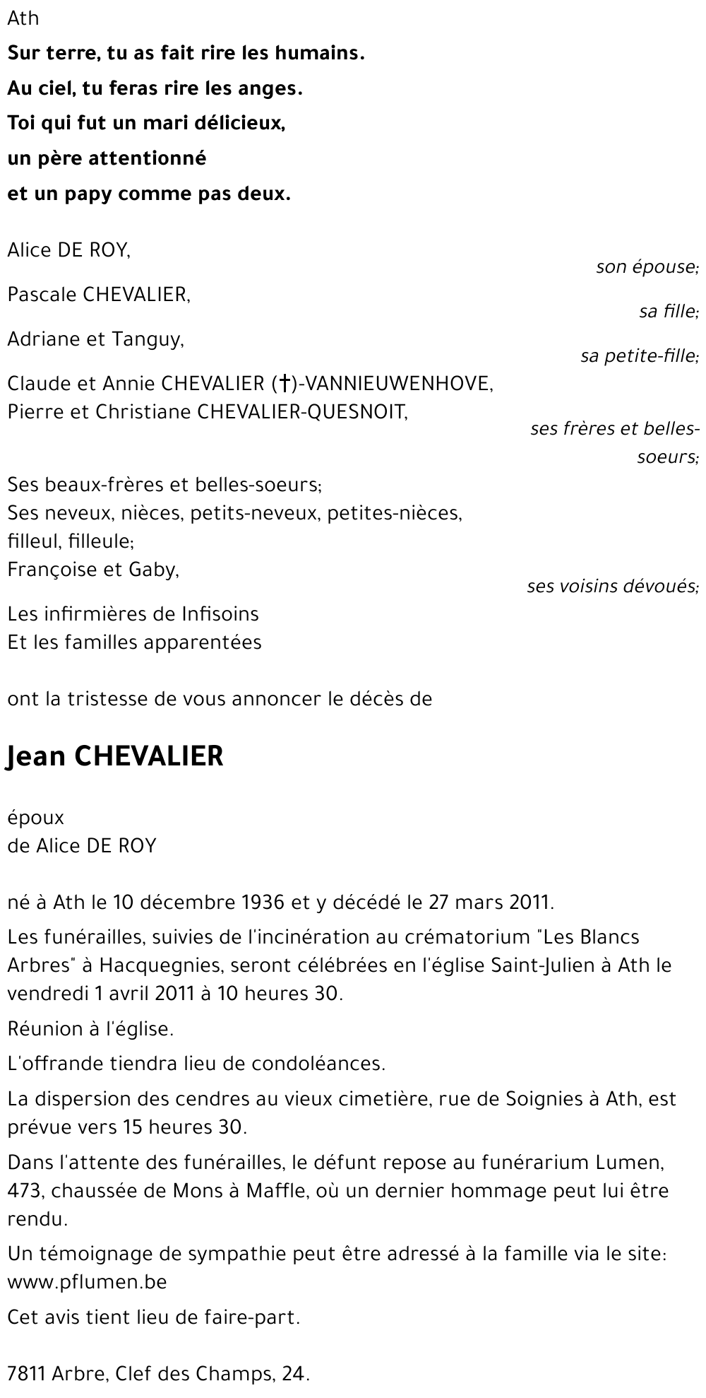 Jean CHEVALIER