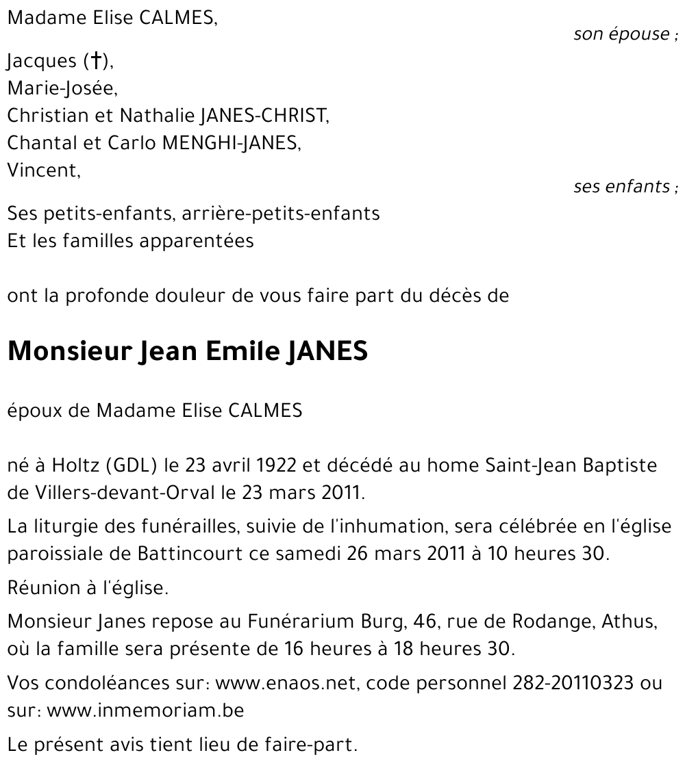 Jean Emile JANES