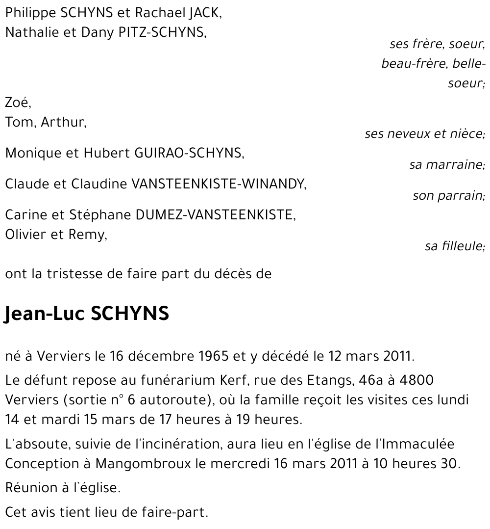 Jean-Luc SCHYNS