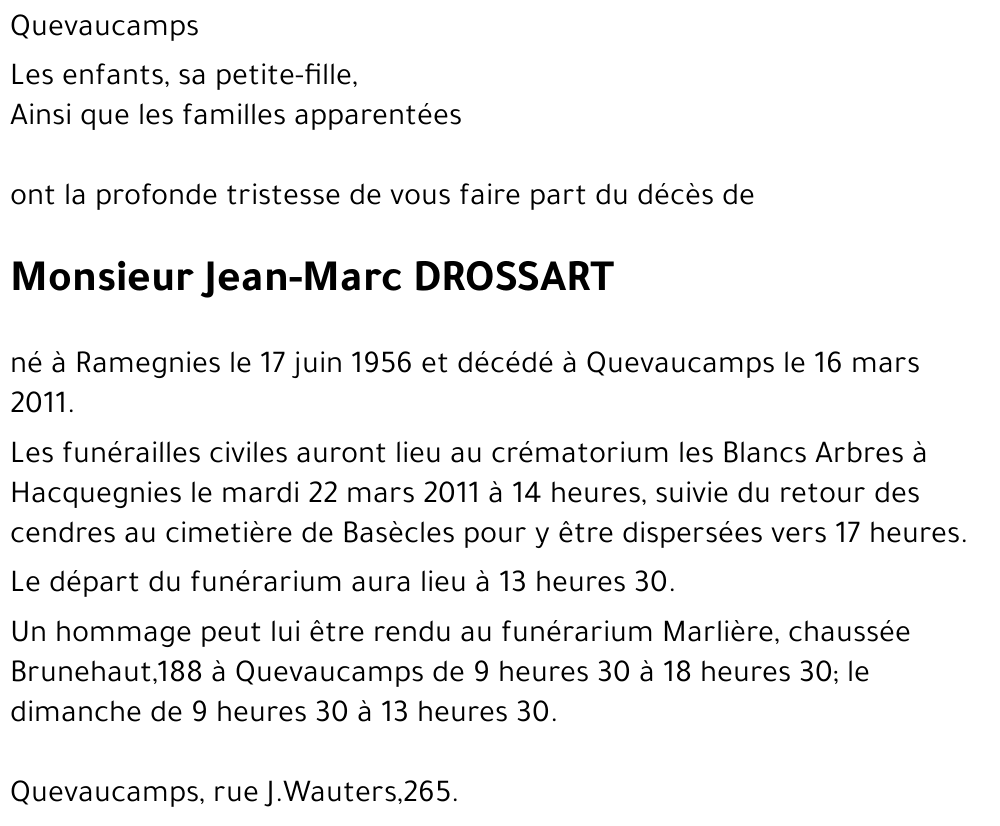 Jean-Marc DROSSART