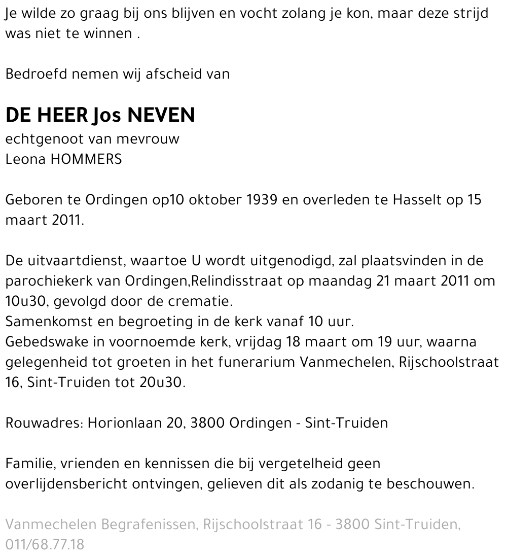 Jos Neven