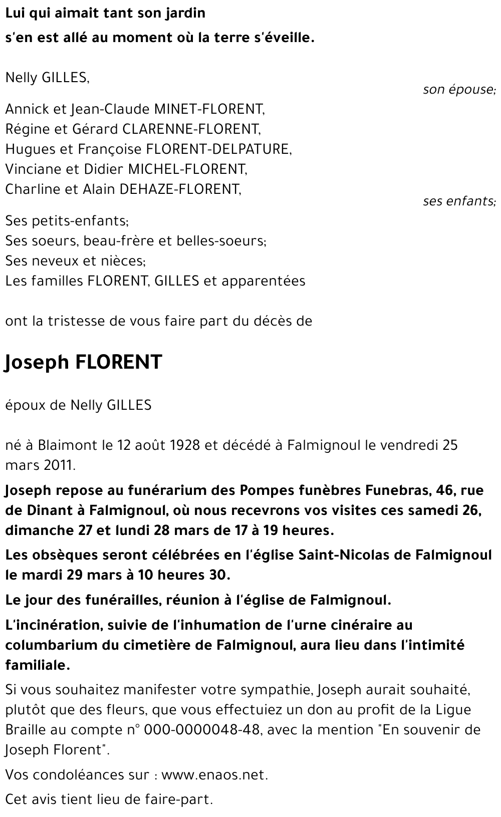 Joseph FLORENT
