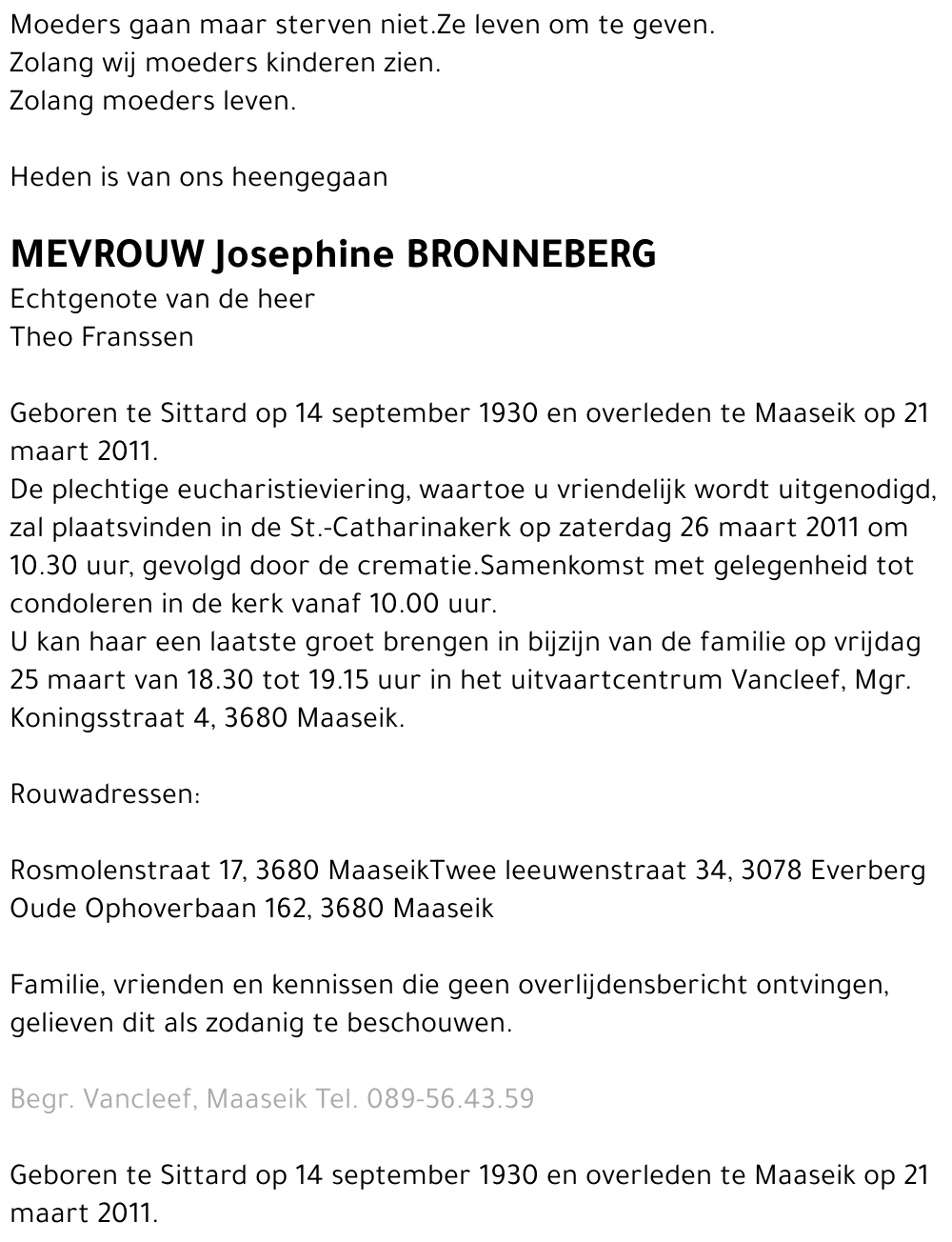 Josephine Bronneberg