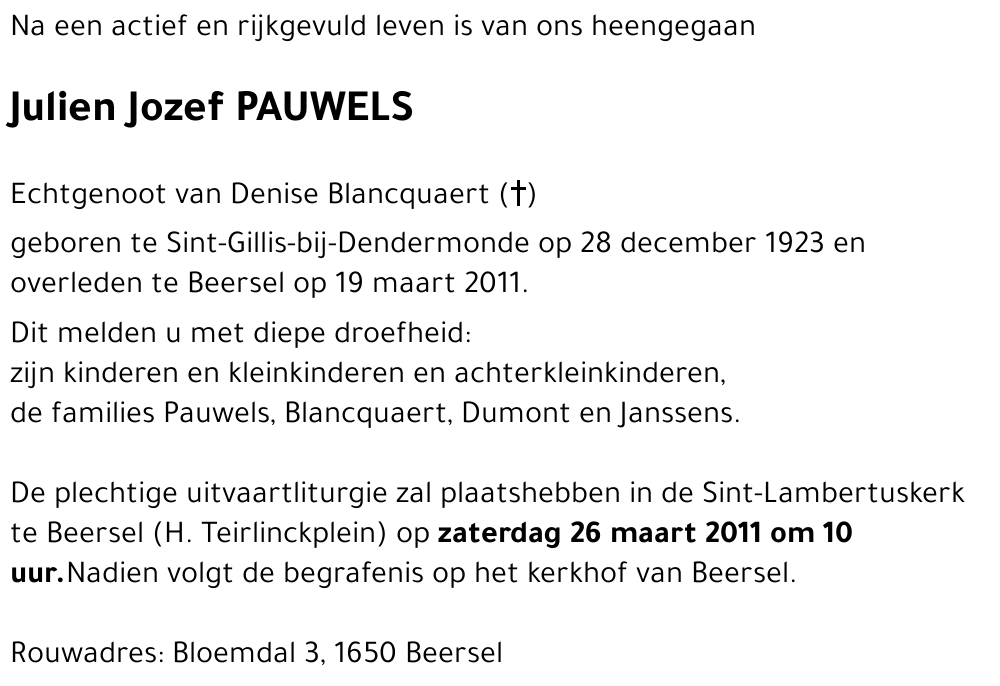 Julien Jozef PAUWELS