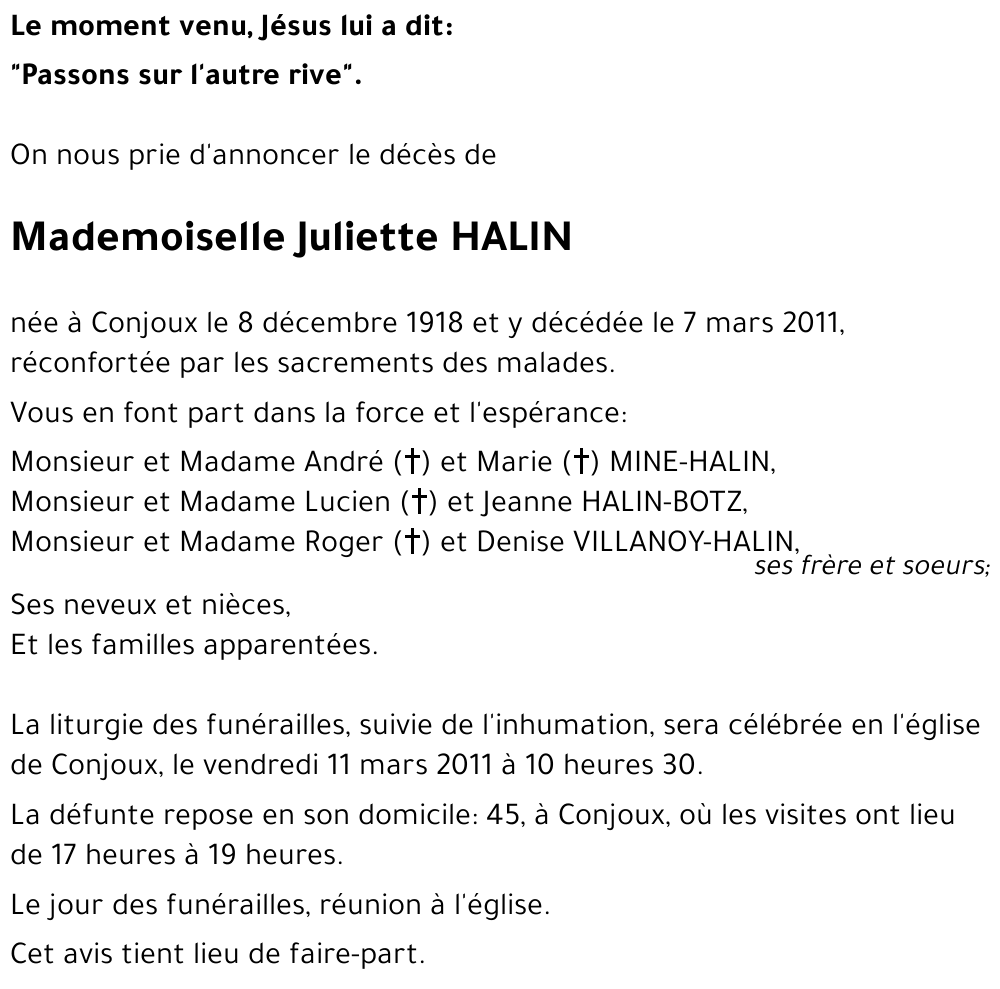 Juliette HALIN