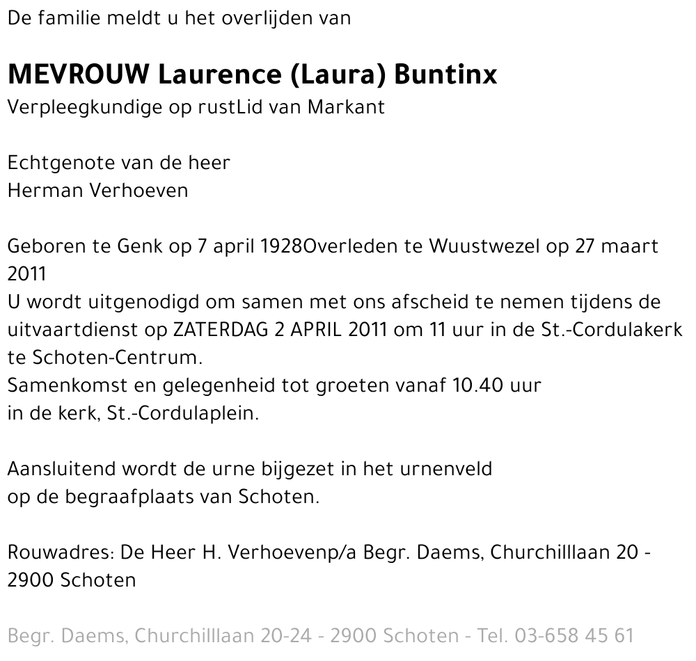 Laurence Buntinx