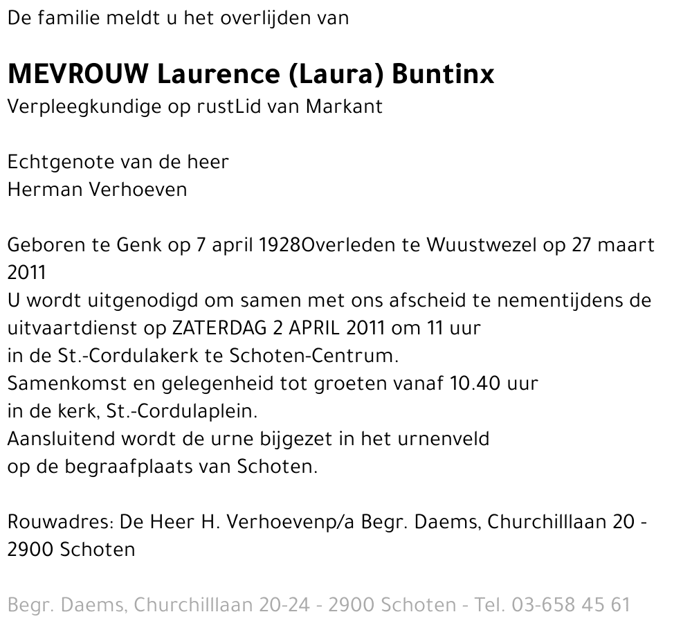 Laurence Buntinx