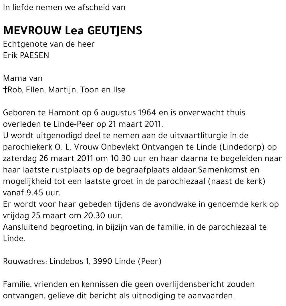 Lea GEUTJENS