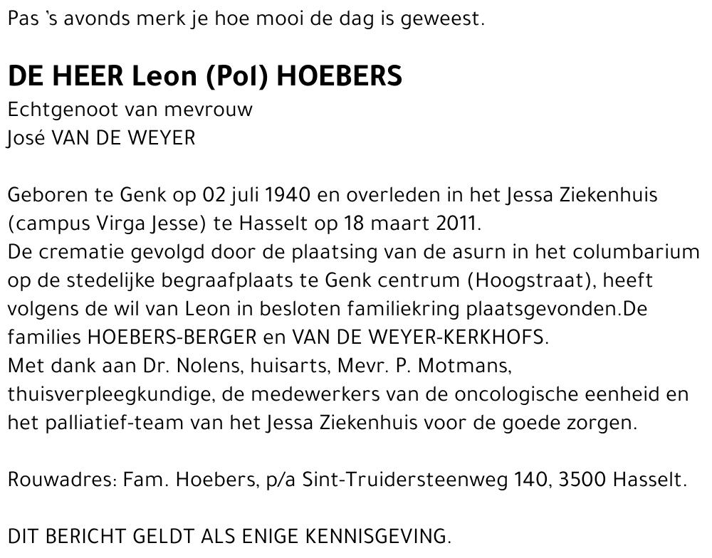 Leon Hoebers