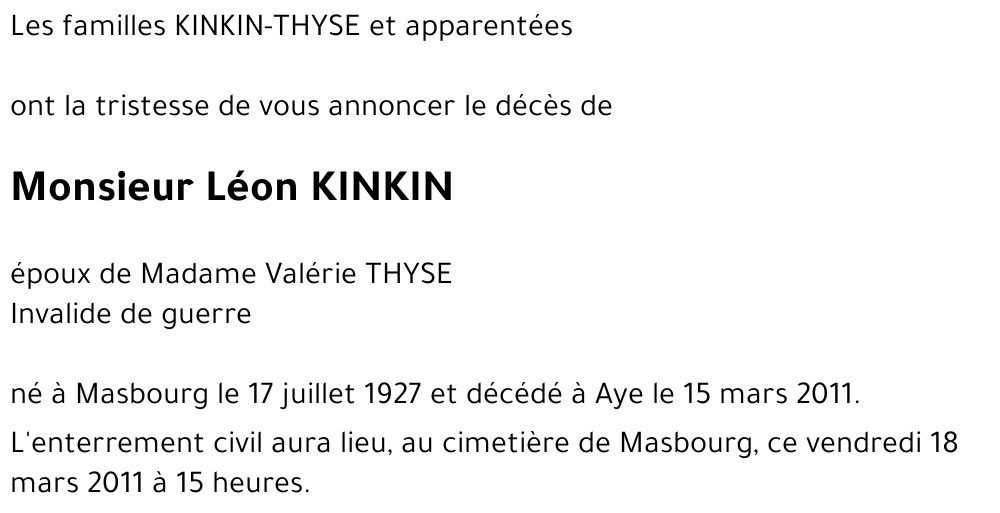 Léon KINKIN