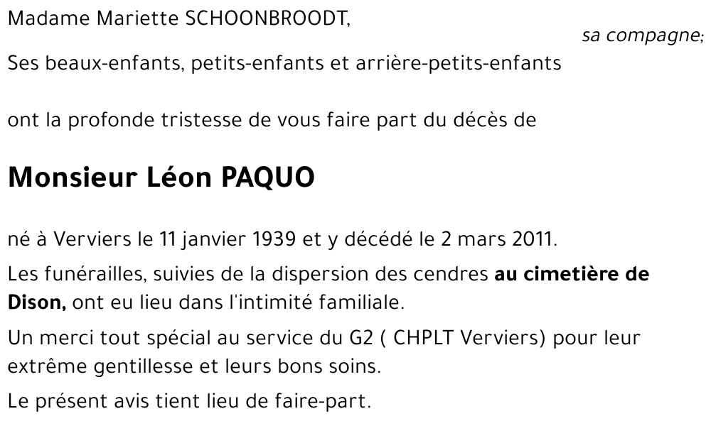 Léon PAQUO