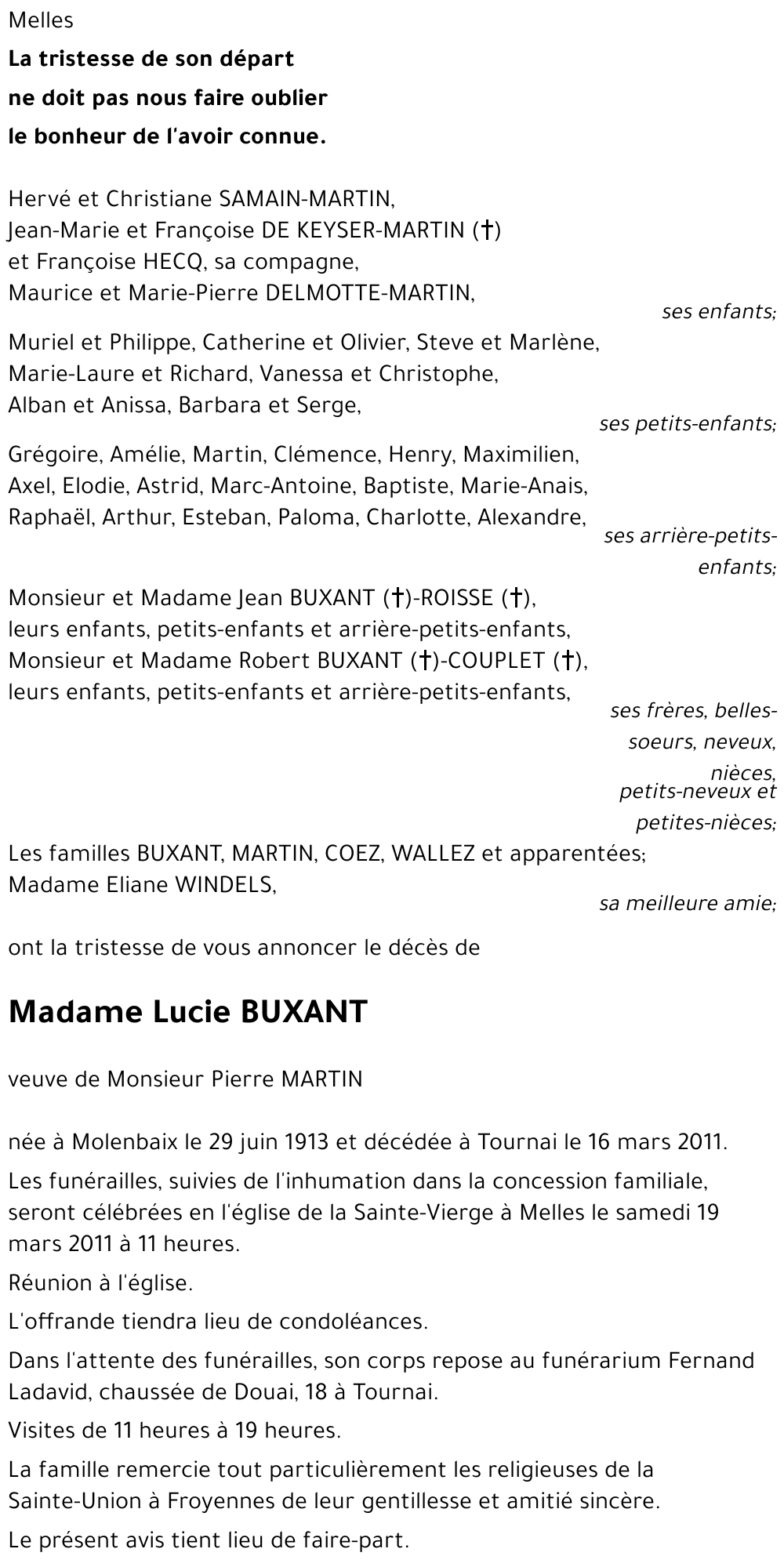 Lucie BUXANT