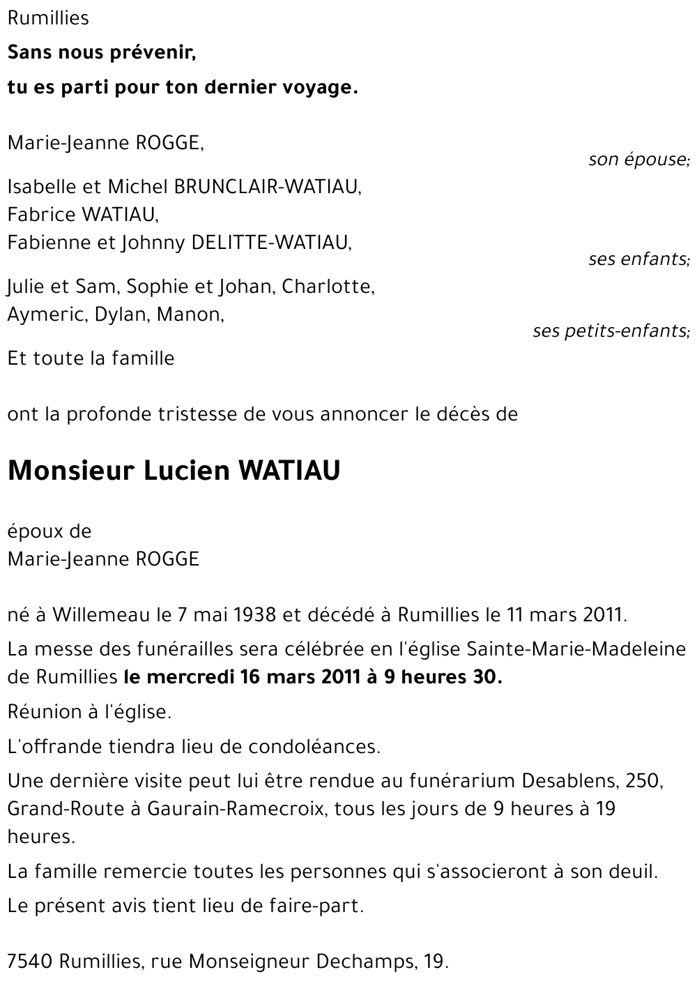 Lucien WATIAU