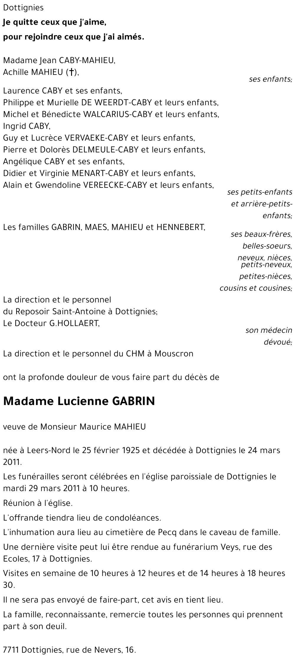 Lucienne GABRIN