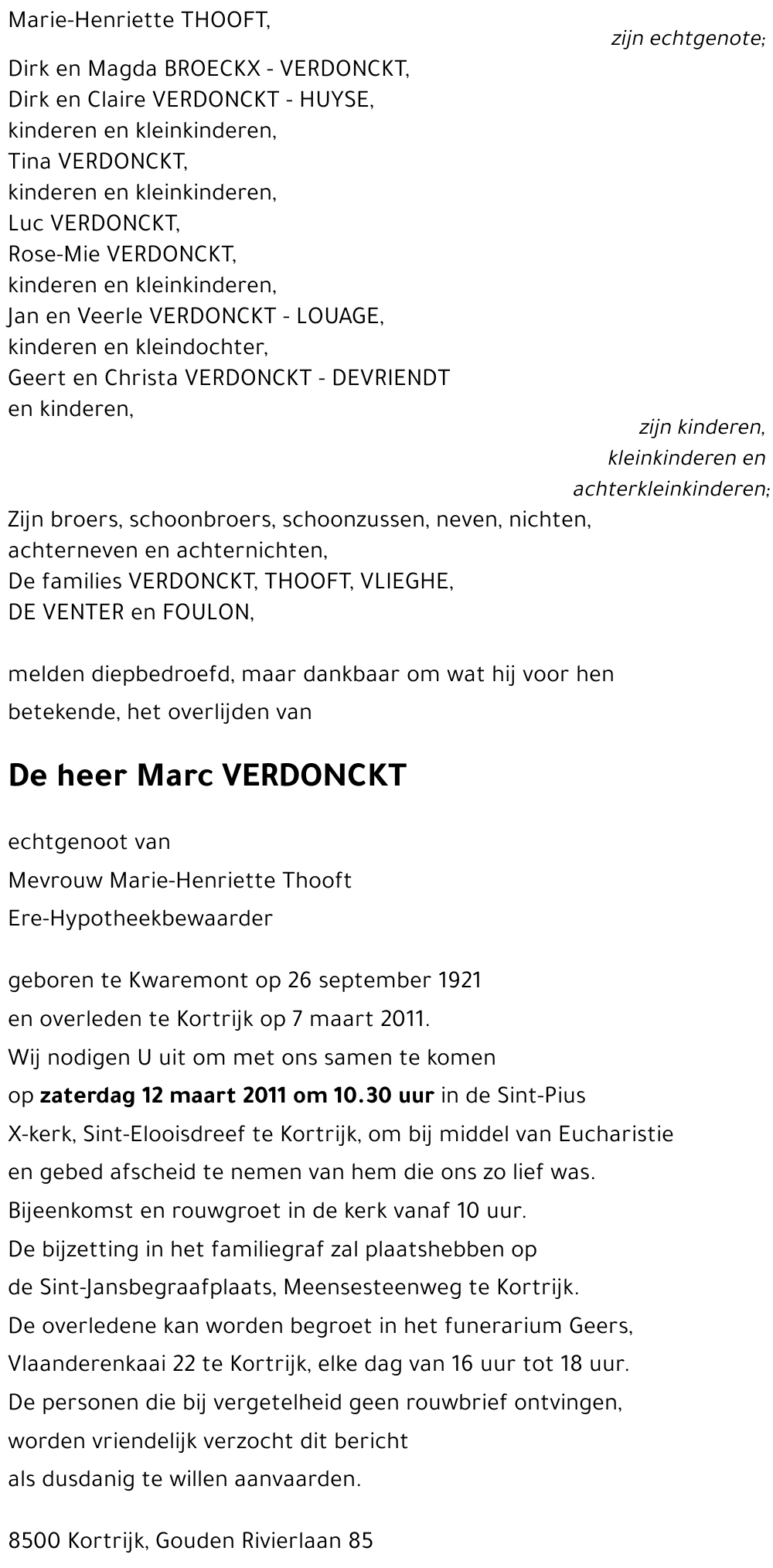 Marc VERDONCKT