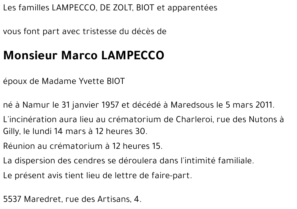 Marco LAMPECCO
