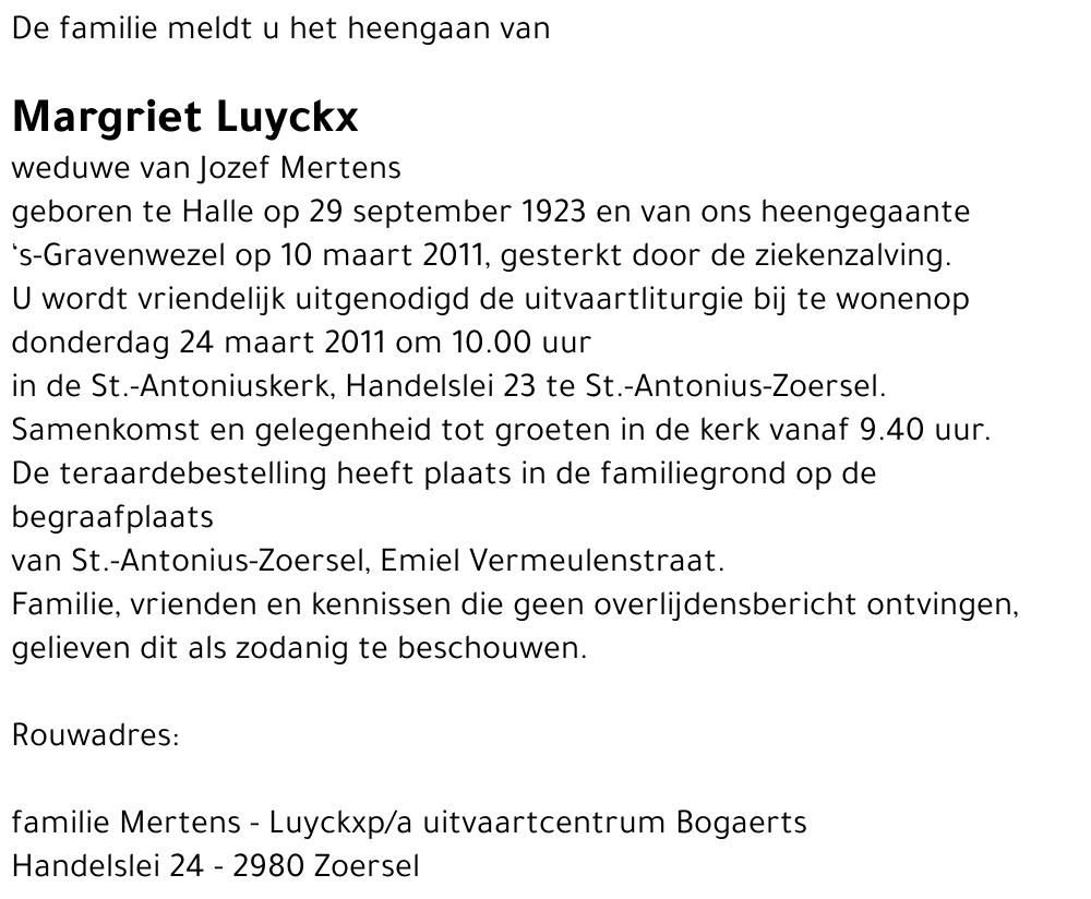 Margriet Luyckx