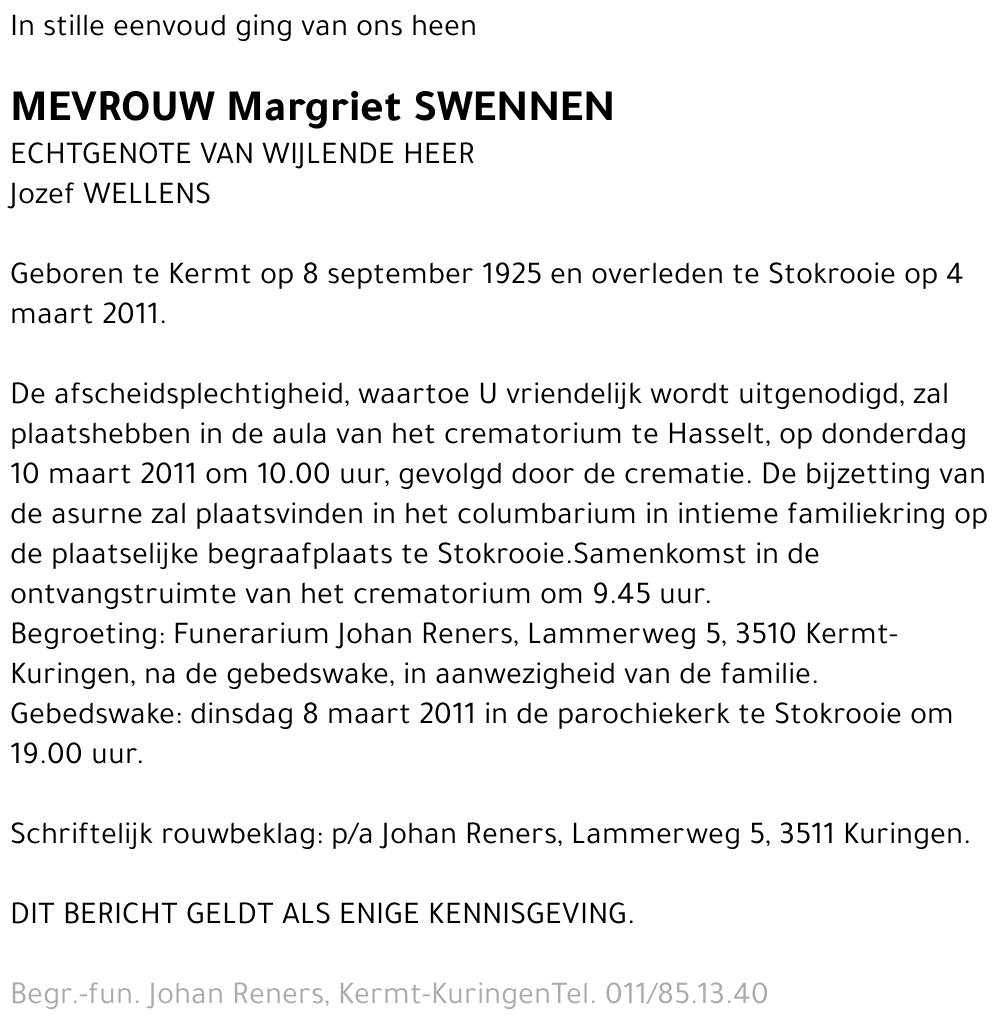Margriet Swennen