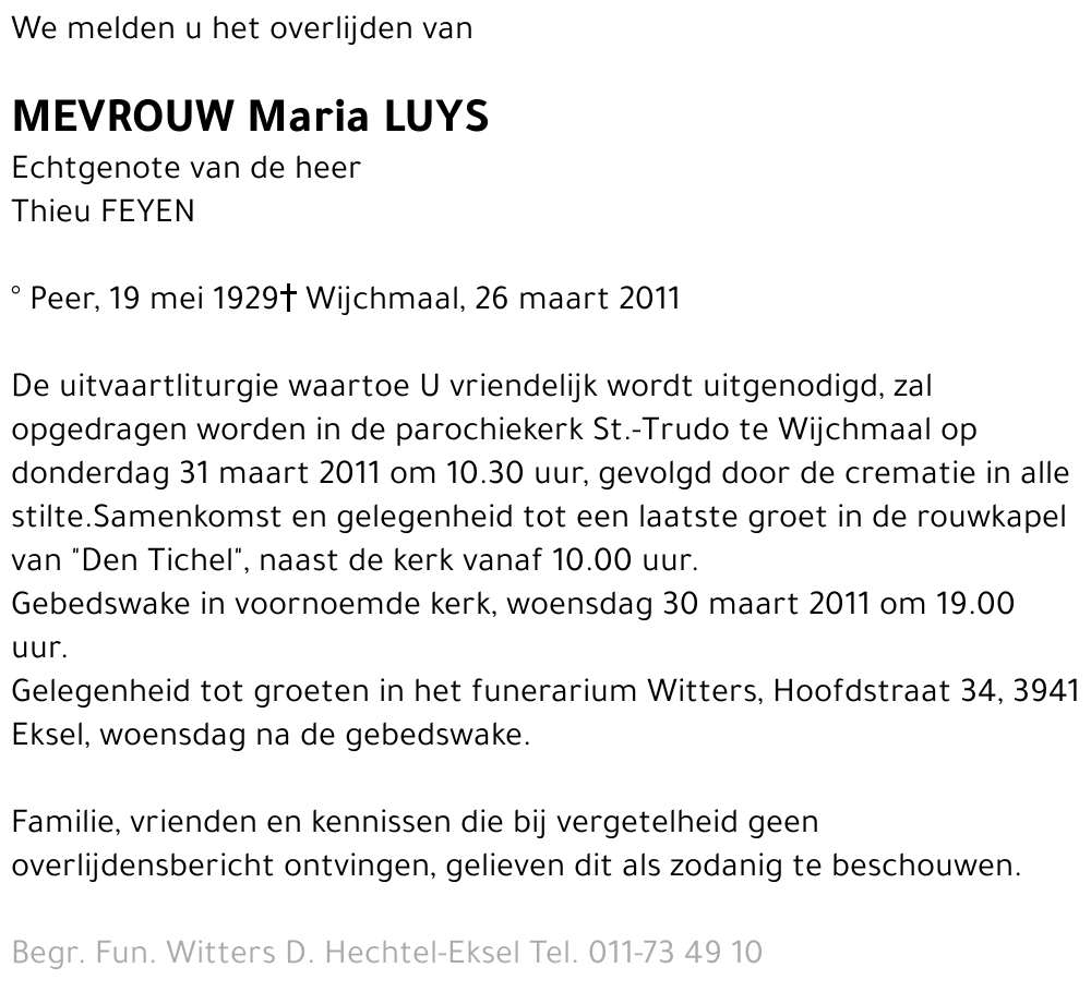 Maria Luys