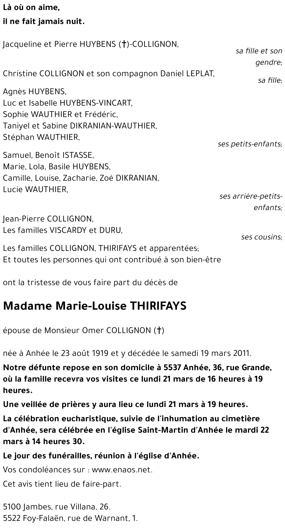 Marie-Louise THIRIFAYS