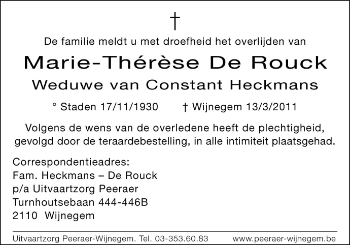 Marie-Thérèse De Rouck