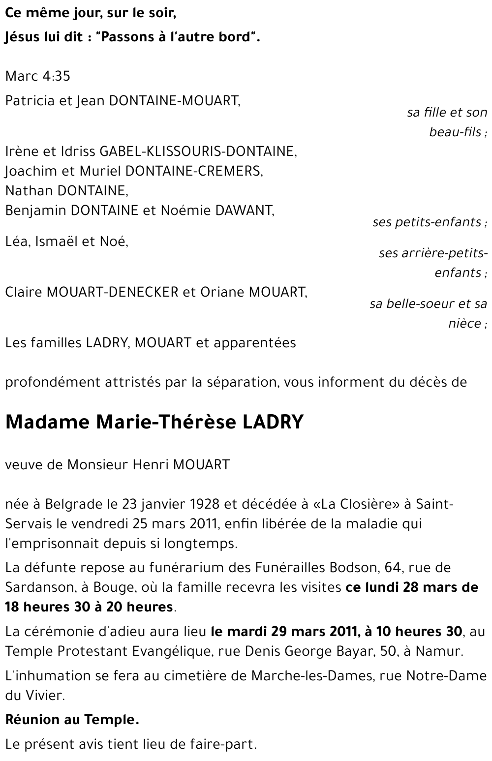 Marie-Thérèse LADRY