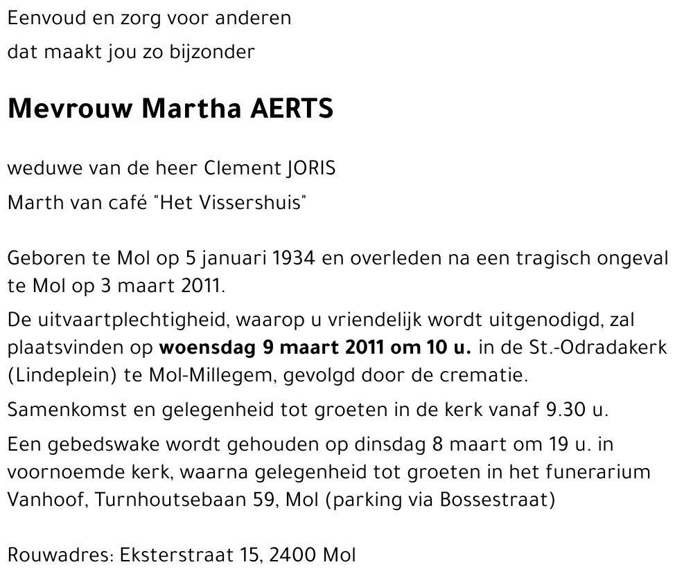 Martha AERTS