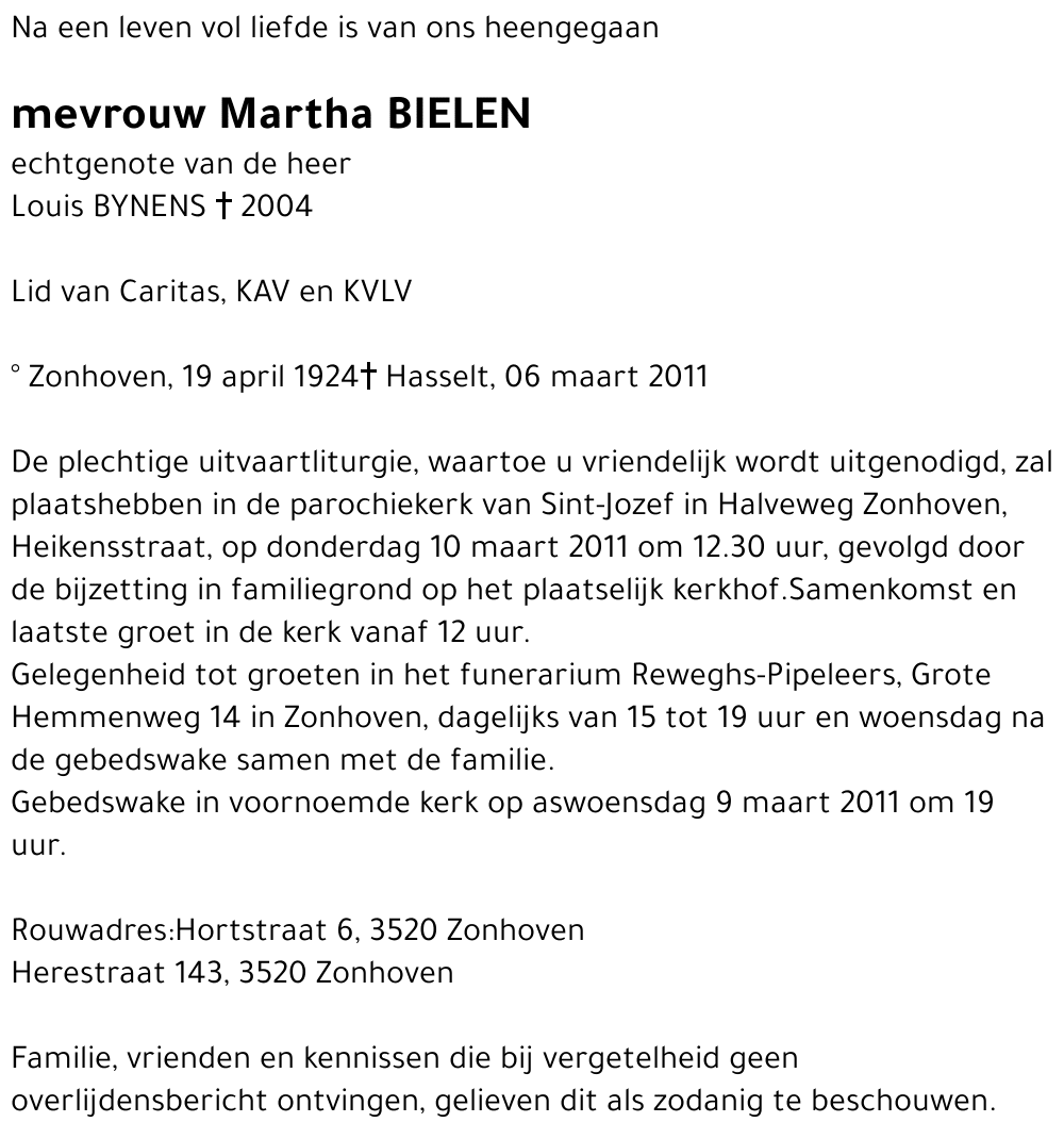 Martha BIELEN
