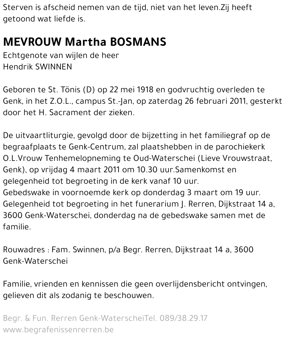 Martha Bosmans