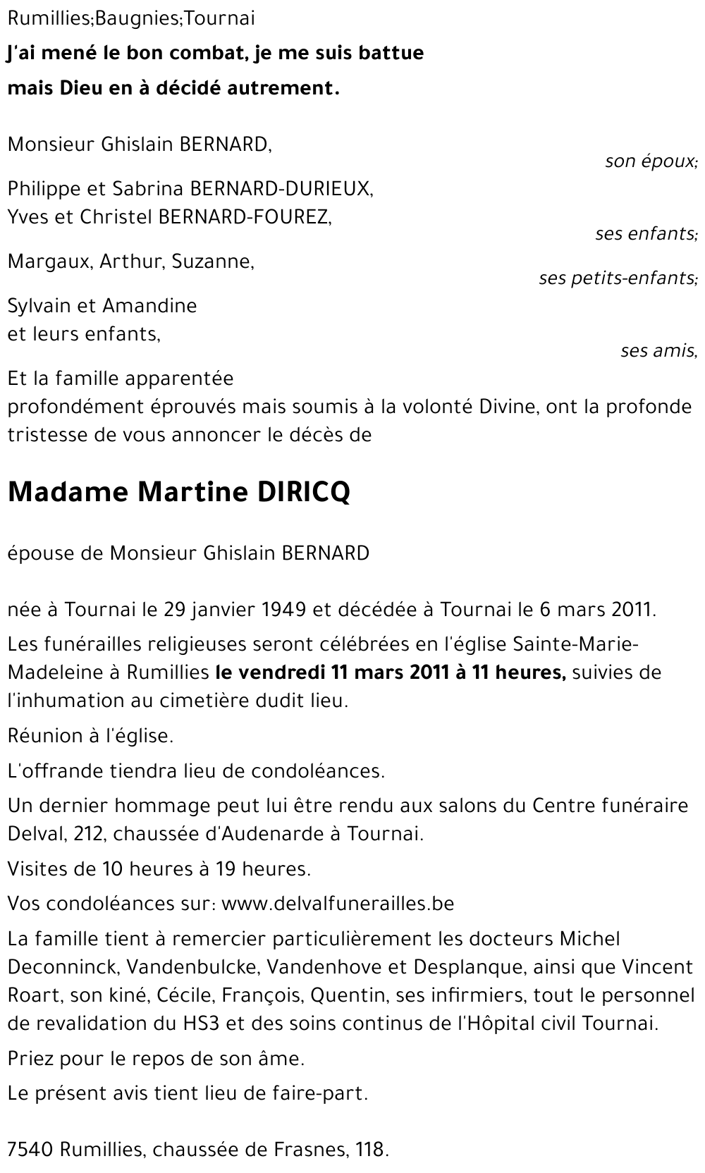 Martine DIRICQ