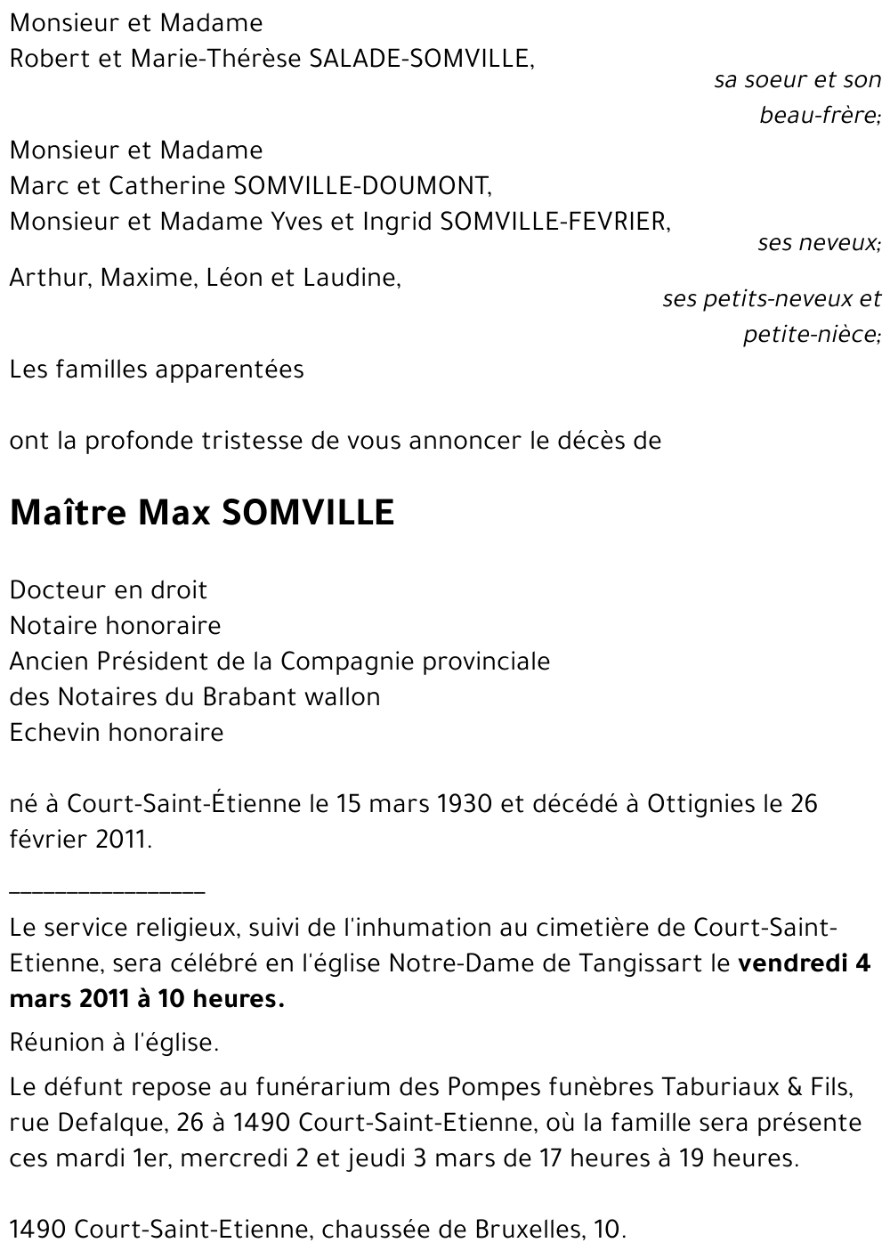 Max SOMVILLE