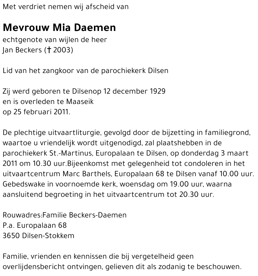 Mia Daemen