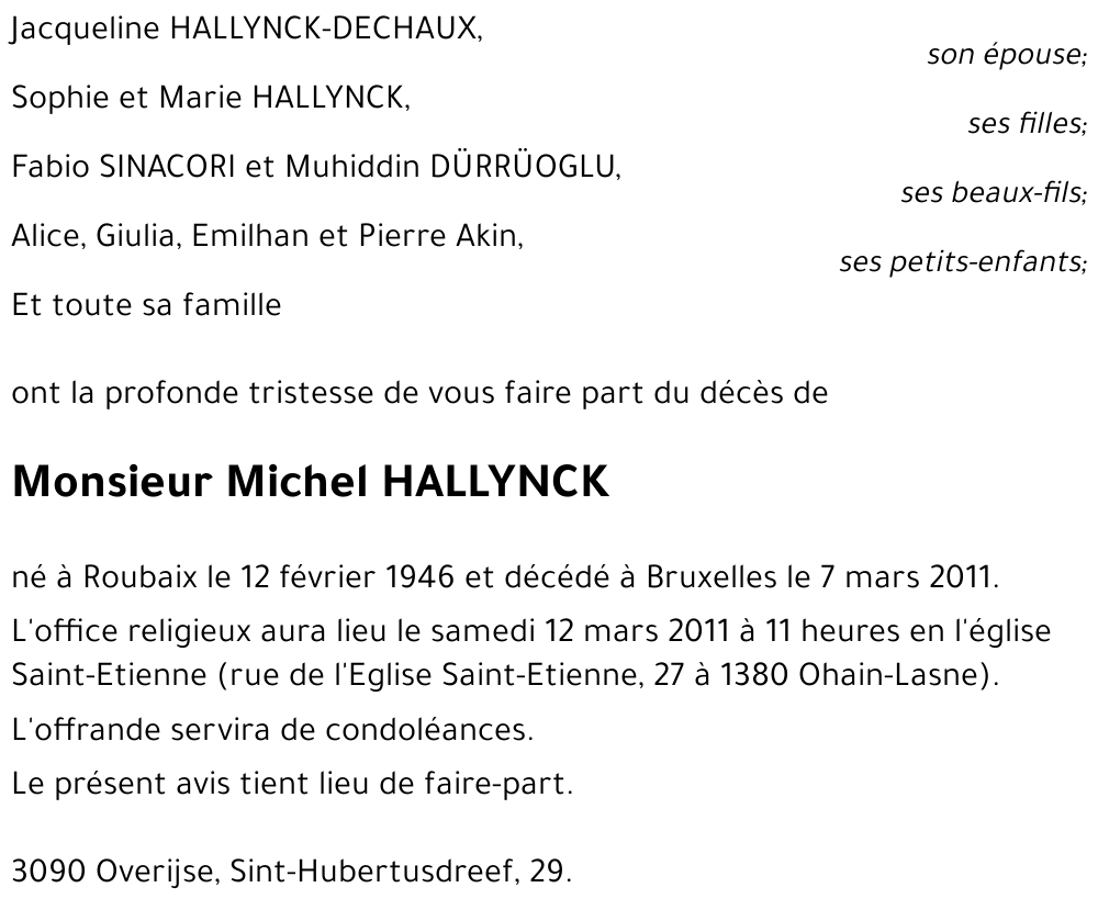 Michel HALLYNCK