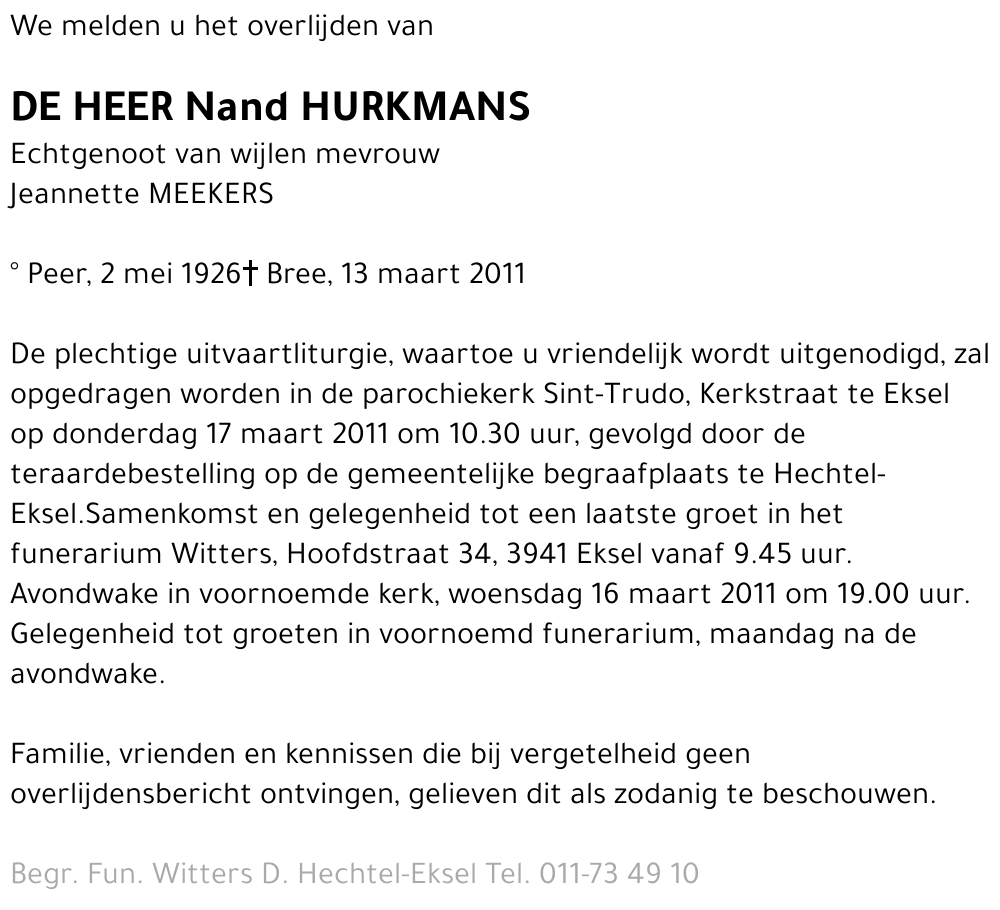 Nand Hurkmans