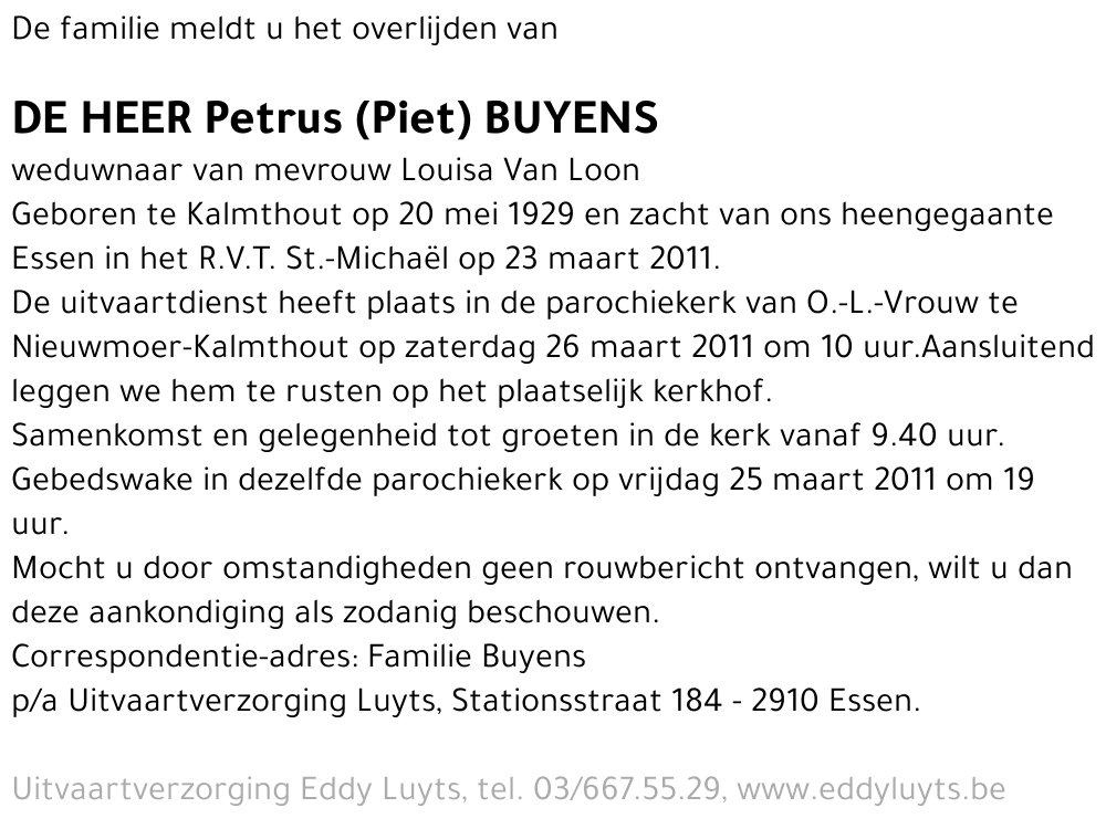 Petrus (Piet) Buyens