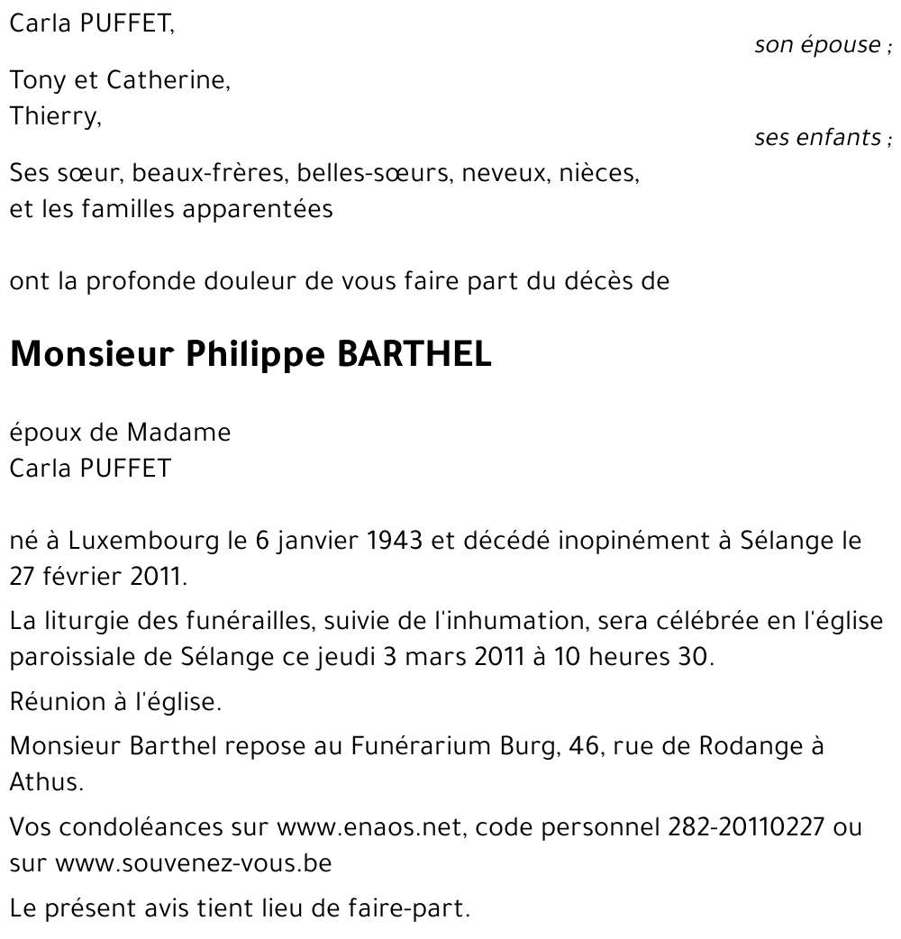 Philippe BARTHEL