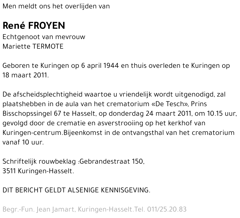 Rene Froyen