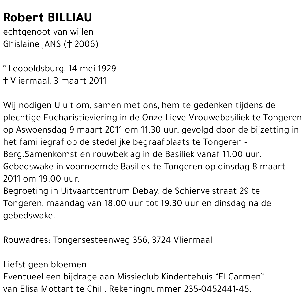 Robert BILLIAU