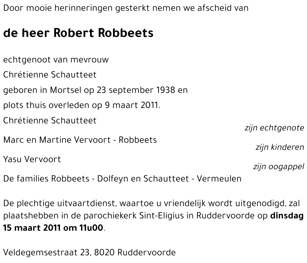 Robert Robbeets