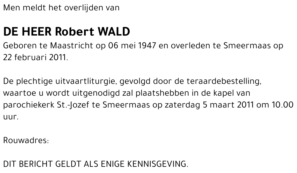 Robert Wald